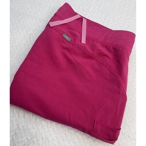 Figs Women's Kade Cargo Scrub Pants In‎ ultra rose/Pink Size XL
